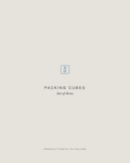 Packing Cubes, set of three